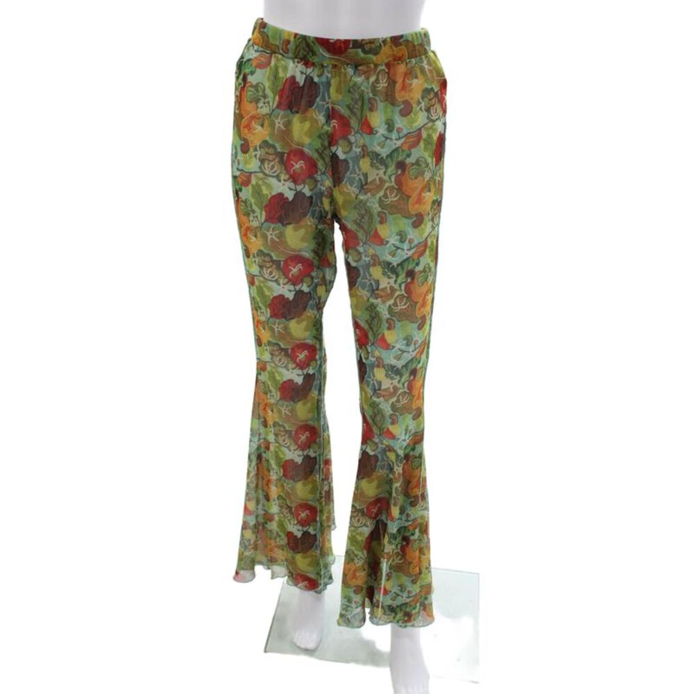Agua De Coco Women Multicolor Floral Pull On Pants Size M